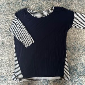 Loveappella Top - Navy & Stripes